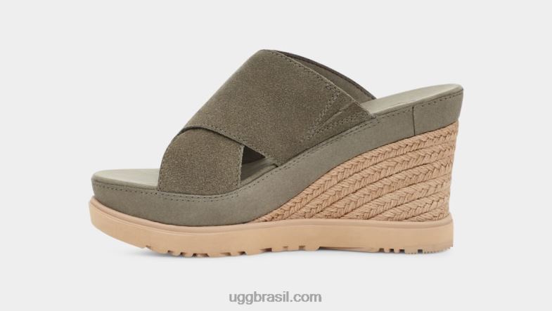 musgo verde 4VTTD452 UGG mulheres escorregador do abade