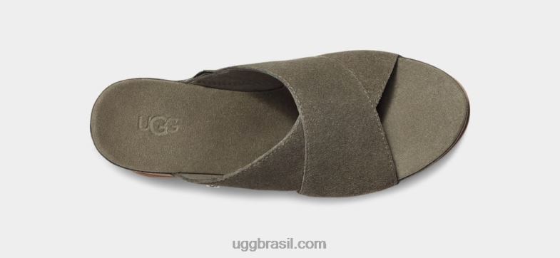 musgo verde 4VTTD452 UGG mulheres escorregador do abade