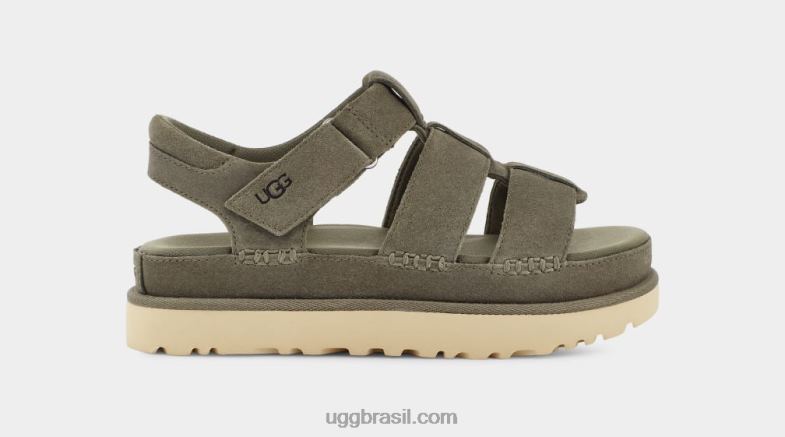 musgo verde 4VTTD455 UGG mulheres alça estrela dourada