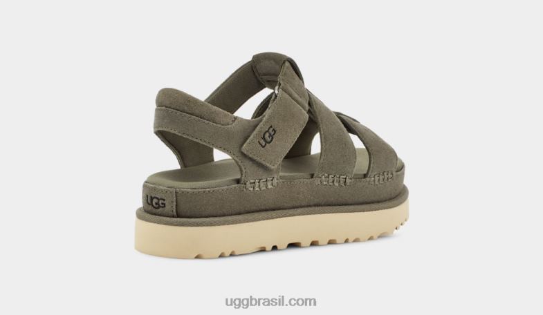 musgo verde 4VTTD455 UGG mulheres alça estrela dourada