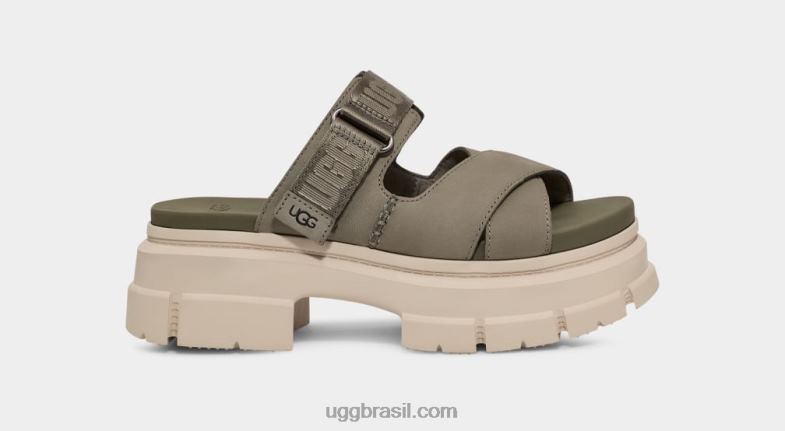 musgo verde 4VTTD465 UGG mulheres slide de ashton