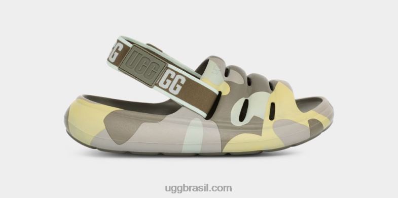 musgo verde 4VTTD519 UGG mulheres esporte sim slide camopop