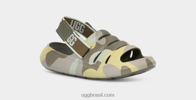musgo verde 4VTTD519 UGG mulheres esporte sim slide camopop