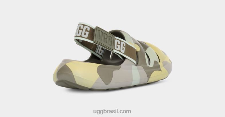 musgo verde 4VTTD519 UGG mulheres esporte sim slide camopop