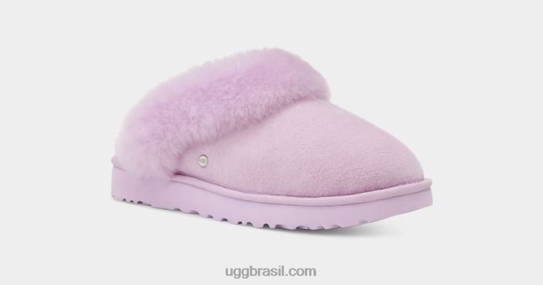 névoa de lavanda 4VTTD610 UGG mulheres chinelo clássico ii