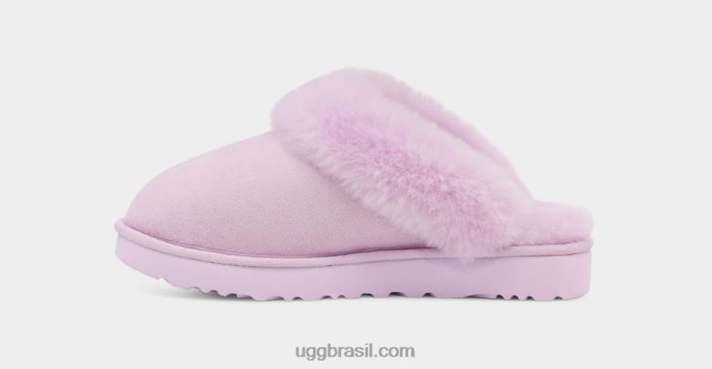 névoa de lavanda 4VTTD610 UGG mulheres chinelo clássico ii