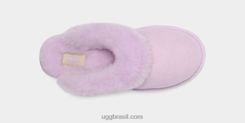 névoa de lavanda 4VTTD610 UGG mulheres chinelo clássico ii