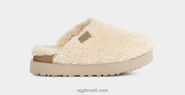 natural 4VTTD2101 UGG mulheres slide de açúcar penugem