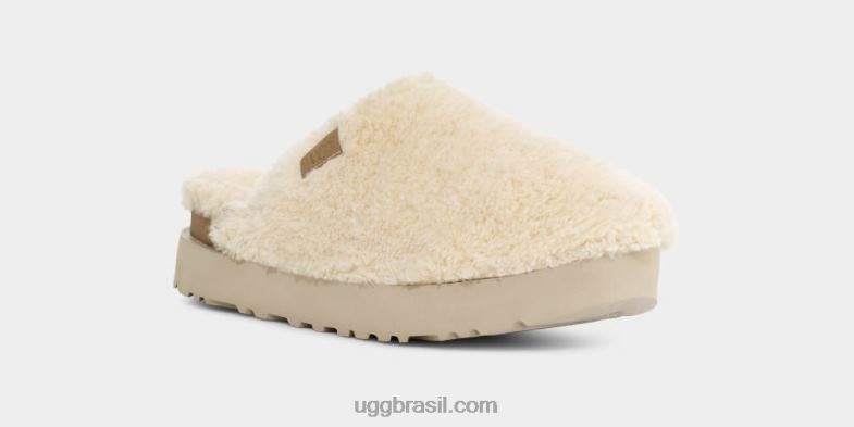 natural 4VTTD2101 UGG mulheres slide de açúcar penugem
