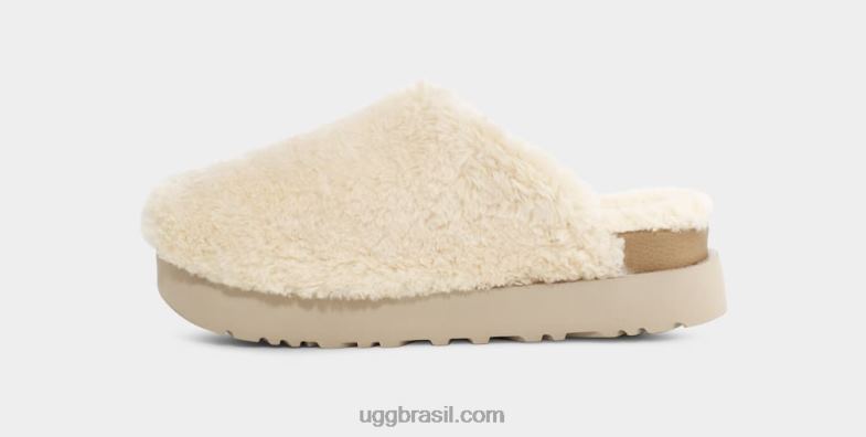 natural 4VTTD2101 UGG mulheres slide de açúcar penugem
