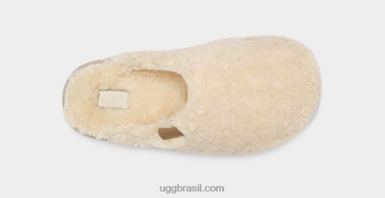 natural 4VTTD2101 UGG mulheres slide de açúcar penugem