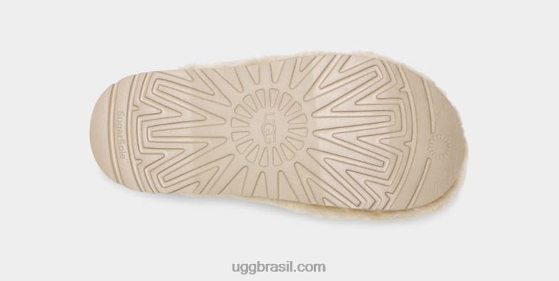 natural 4VTTD2101 UGG mulheres slide de açúcar penugem