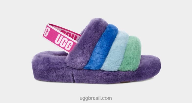 orgulho arco-íris roxo 4VTTD837 UGG mulheres orgulho fluff sim deslize