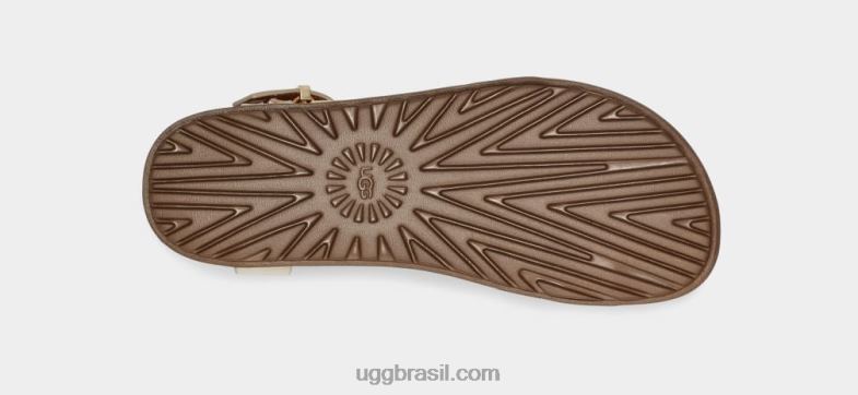 ouro pálido metálico 4VTTD63 UGG mulheres alça solivan
