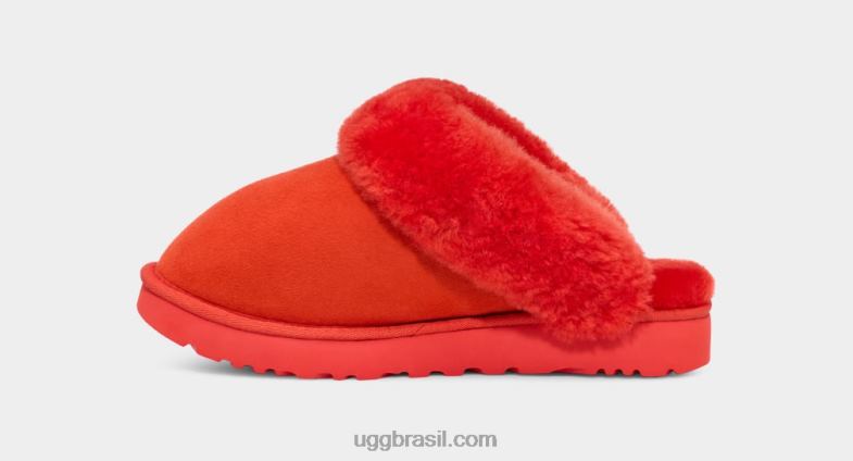 pimentão vermelho 4VTTD611 UGG mulheres chinelo clássico ii