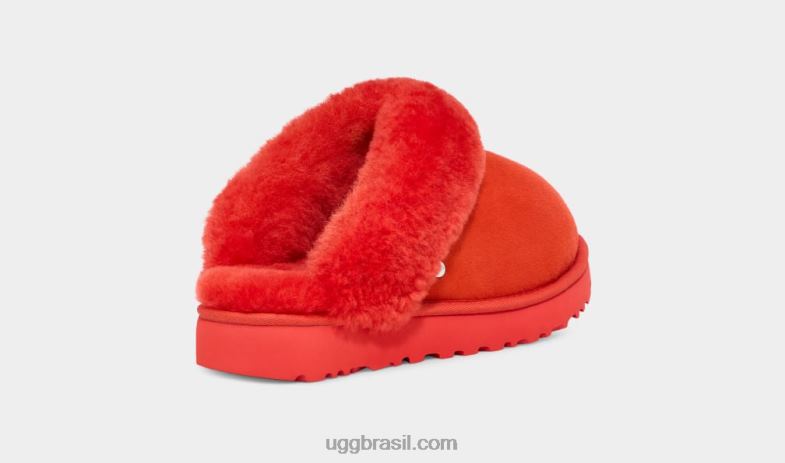 pimentão vermelho 4VTTD611 UGG mulheres chinelo clássico ii