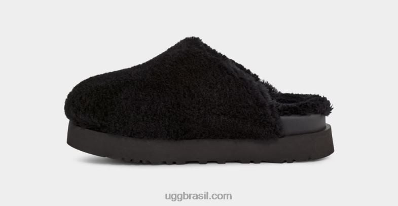 preto 4VTTD2100 UGG mulheres slide de açúcar penugem