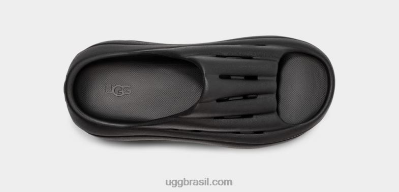 preto 4VTTD381 UGG mulheres slide de espuma
