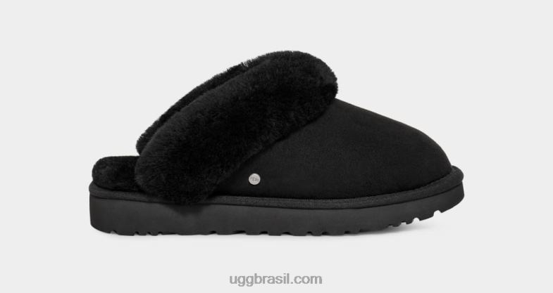 preto 4VTTD398 UGG mulheres chinelo clássico ii