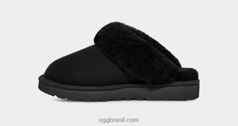 preto 4VTTD398 UGG mulheres chinelo clássico ii