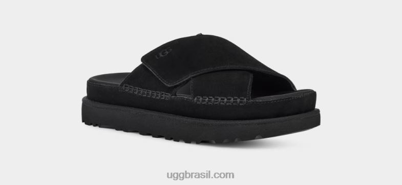 preto 4VTTD439 UGG mulheres slide transversal goldenstar