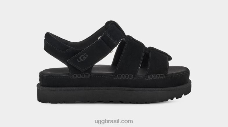 preto 4VTTD456 UGG mulheres alça estrela dourada