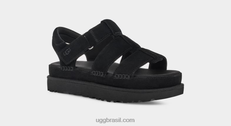 preto 4VTTD456 UGG mulheres alça estrela dourada