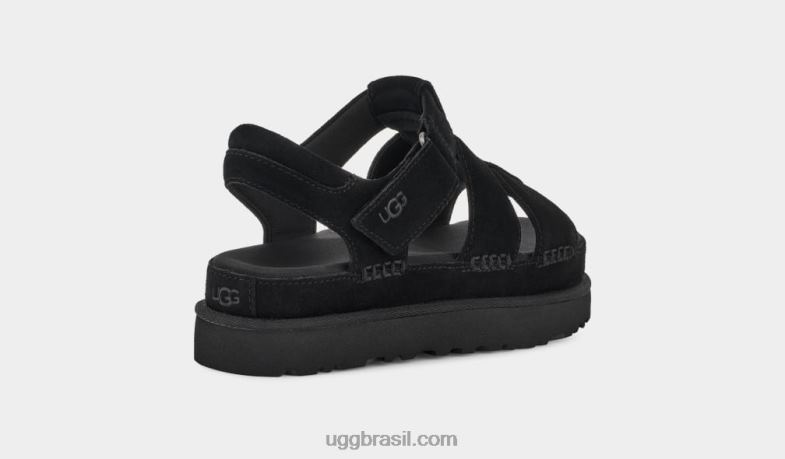 preto 4VTTD456 UGG mulheres alça estrela dourada