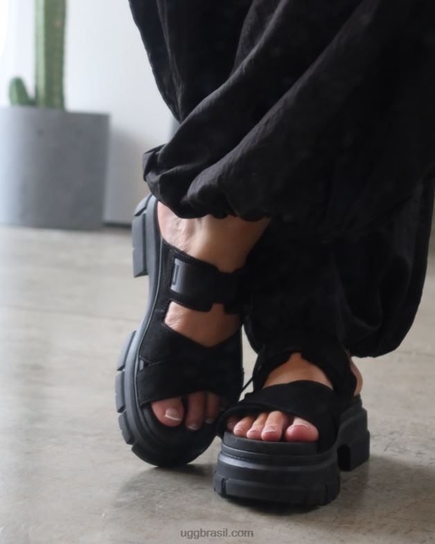 preto 4VTTD464 UGG mulheres slide de ashton