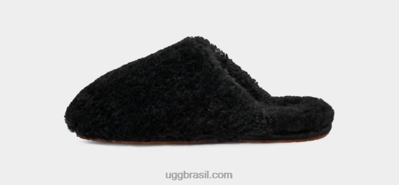 preto 4VTTD585 UGG mulheres slide maxi encaracolado