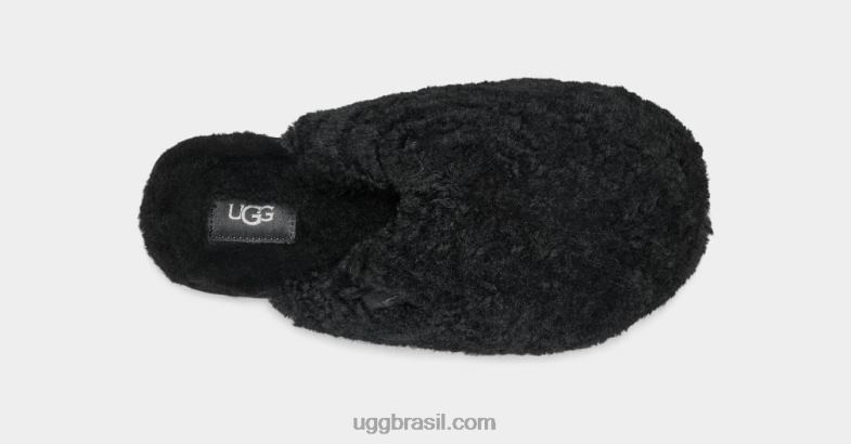 preto 4VTTD585 UGG mulheres slide maxi encaracolado