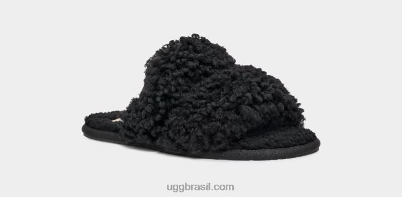 preto 4VTTD680 UGG mulheres scuffetta maxi encaracolado