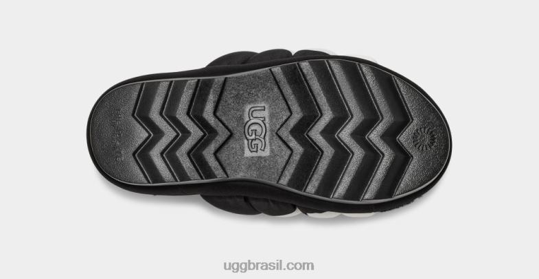 preto 4VTTD706 UGG mulheres logotipo maxi slide