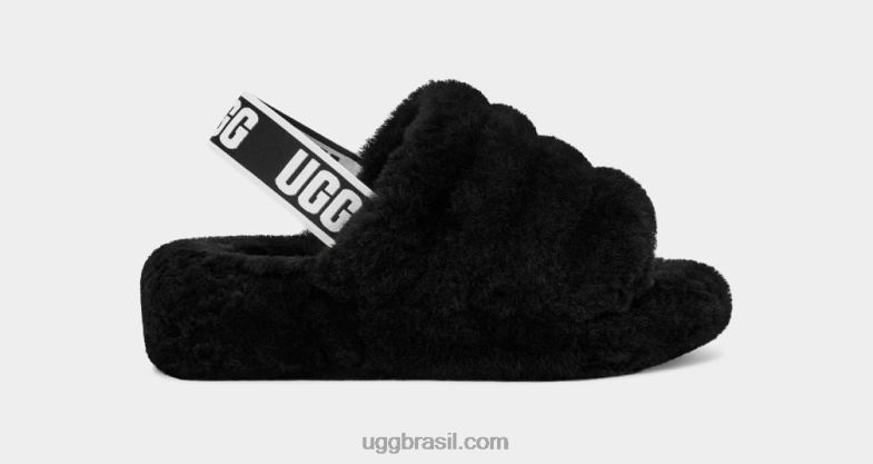 preto 4VTTD713 UGG mulheres fofo sim deslize