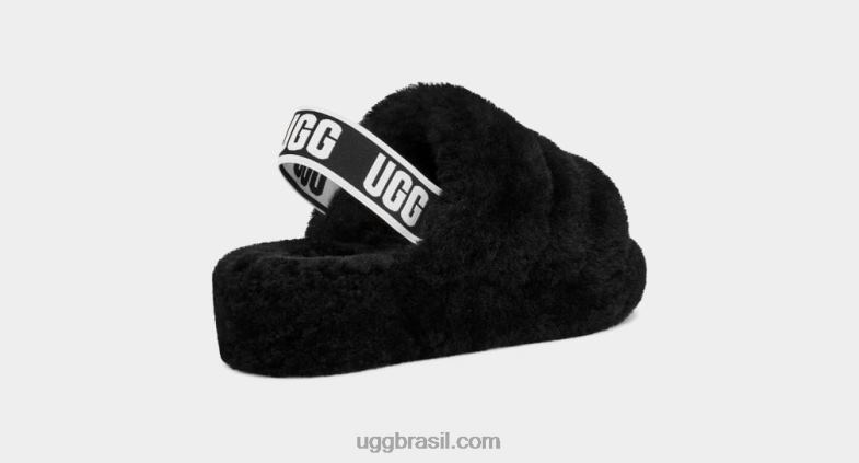 preto 4VTTD713 UGG mulheres fofo sim deslize