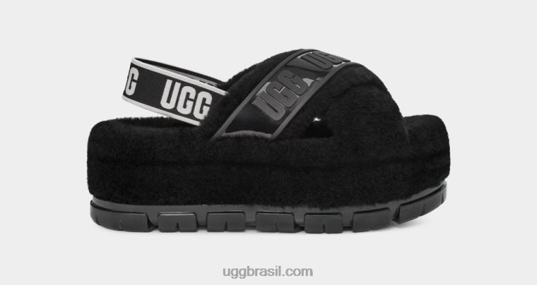 preto 4VTTD731 UGG mulheres fuzzita claro