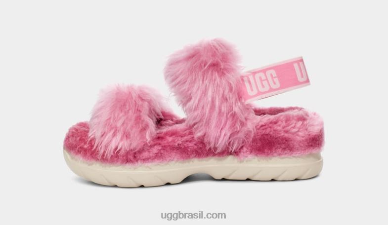 rosa 4VTTD741 UGG mulheres sandália fofa de açúcar