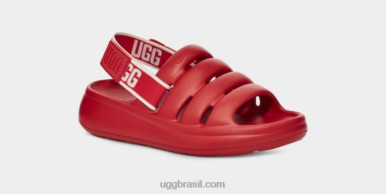 samba vermelho 4VTTD444 UGG mulheres esporte sim deslize