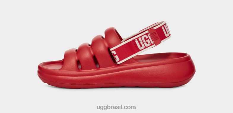 samba vermelho 4VTTD444 UGG mulheres esporte sim deslize