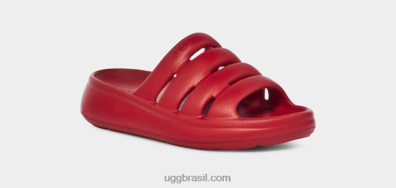 samba vermelho 4VTTD444 UGG mulheres esporte sim deslize