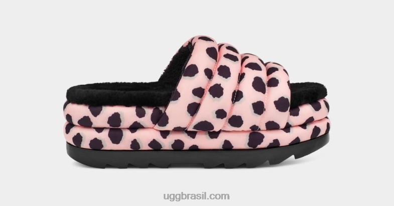 vieira rosa 4VTTD2139 UGG mulheres maxi slide estampa de chita