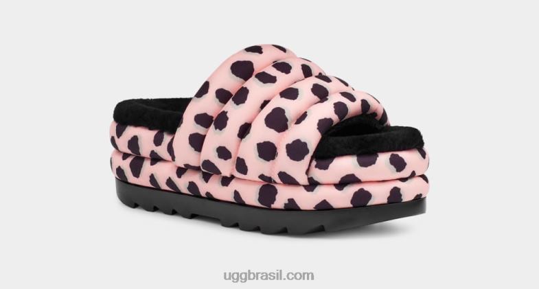 vieira rosa 4VTTD2139 UGG mulheres maxi slide estampa de chita