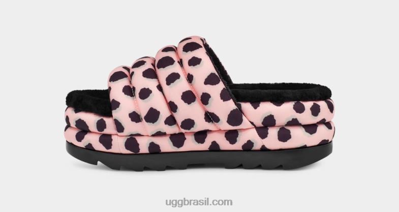 vieira rosa 4VTTD2139 UGG mulheres maxi slide estampa de chita