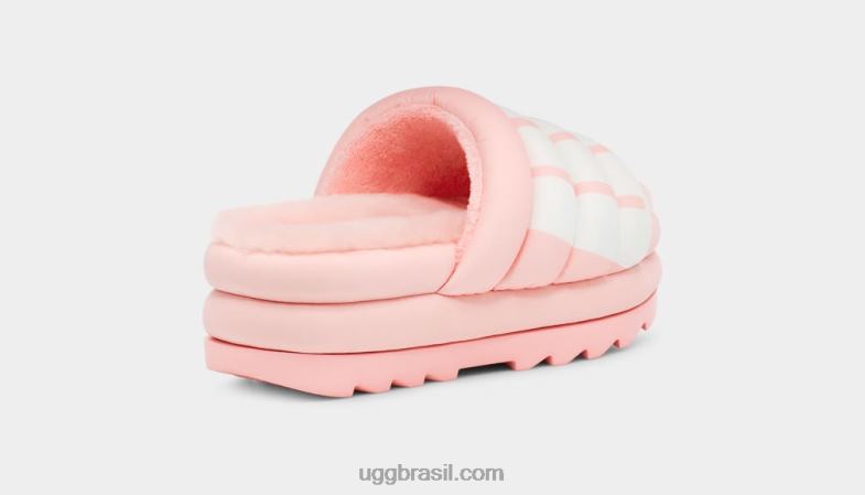 vieira rosa 4VTTD707 UGG mulheres logotipo maxi slide