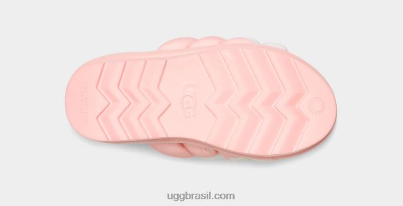 vieira rosa 4VTTD707 UGG mulheres logotipo maxi slide