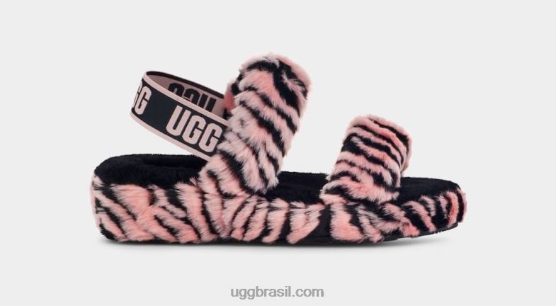 vieira rosa 4VTTD852 UGG mulheres oh sim estampa de tigre