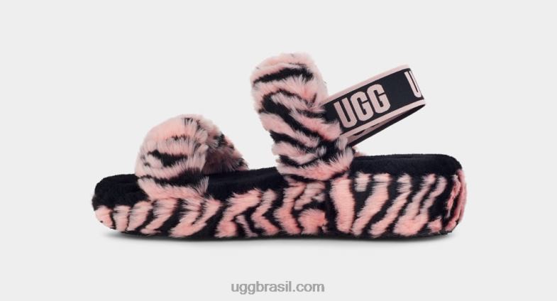 vieira rosa 4VTTD852 UGG mulheres oh sim estampa de tigre
