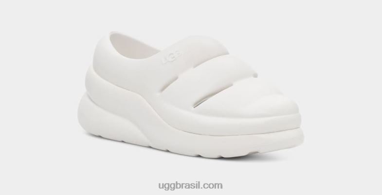 Branco brilhante 4VTTD2118 UGG mulheres esporte sim tamanco