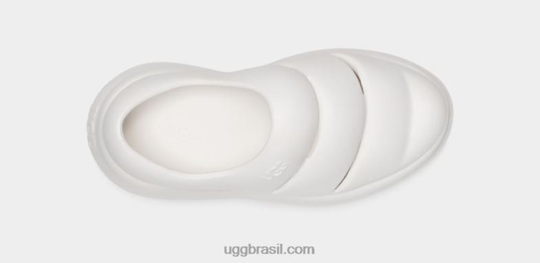 Branco brilhante 4VTTD2118 UGG mulheres esporte sim tamanco