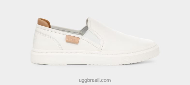 Branco brilhante 4VTTD569 UGG mulheres deslizamento alameda